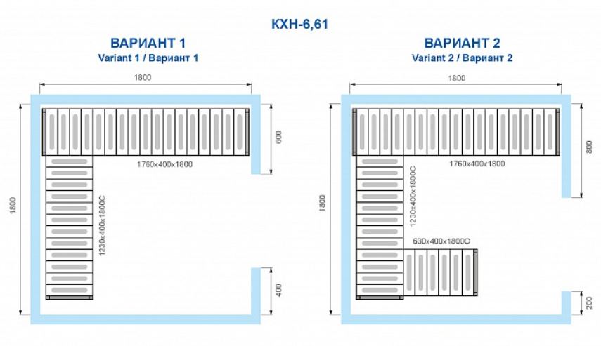 Холодильная камера Polair КХН-6,61 Standard, 80 мм
