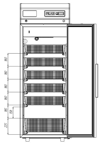 Фармацевтический холодильный шкаф Polair ШХФ-0,5-014