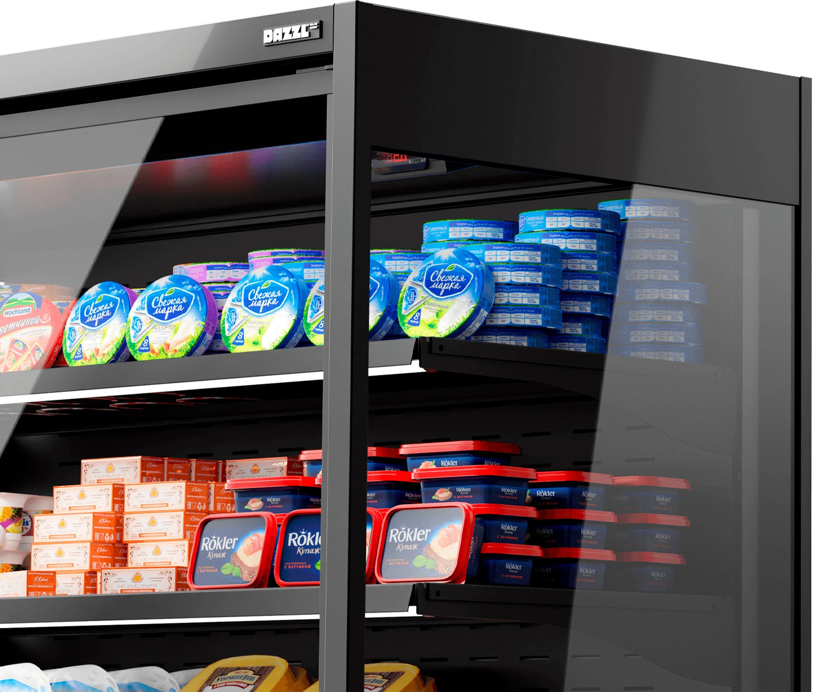 Холодильная горка Dazzl Vega DG 070 H195 Plug-in 125 (цвет по схеме стандарт)